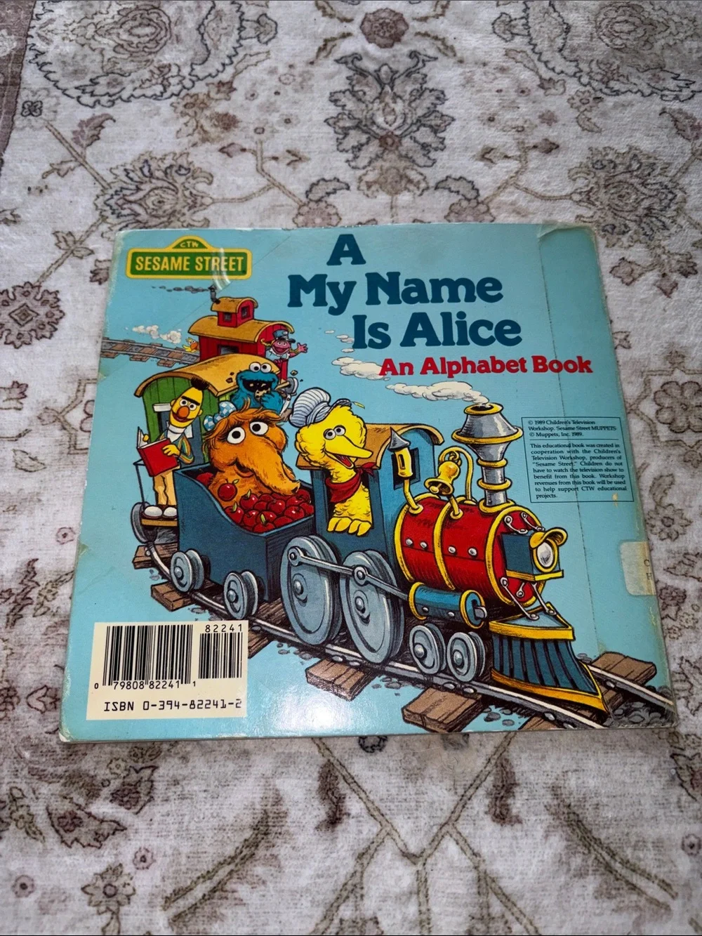 Vintage 1983 Sesame Street “A My Name Is Alice Alphabet Book”